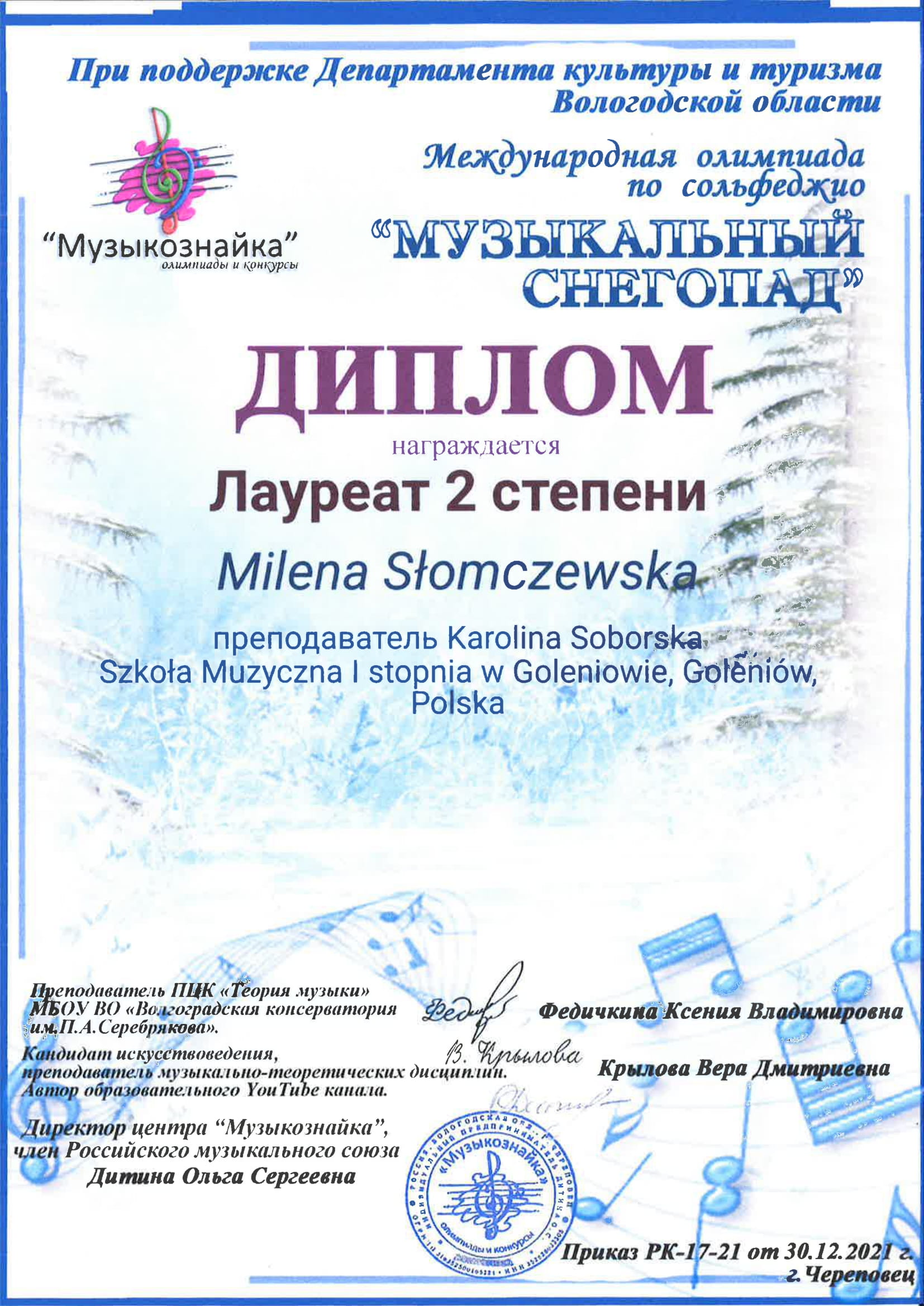 2022 milena slomczewska